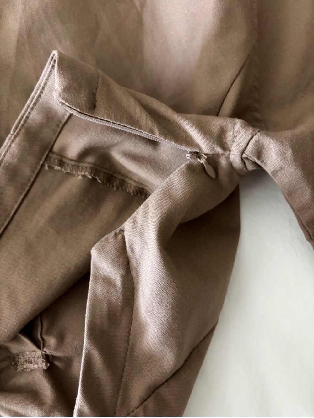 SHEIN set. Taupe High-Waist Pencil Midi Skirt and matching top - Picture 11 of 11